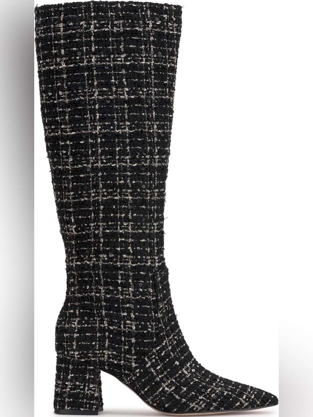 Jessica Simpson Black Tweed Over-the-Knee Boot